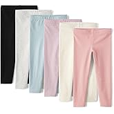 and Toddler Assorted Solid Leggings, Multipacks