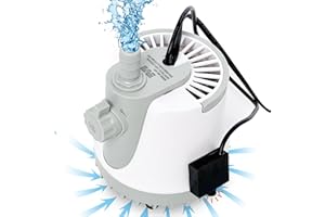 MSELTOS 1/20HP 660 GPH Automatic Small Sump Pump 7 ft Max Head 115V Submersible Pool Cover Water Pump for Swimming Pool Garden Pond Basement, Auto Shut Off