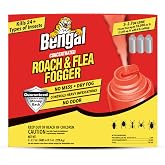 Bengal Roach &amp; Flea Fogger 3-2.7 oz Cans - Indoor Insect Killer | Concentrated Dry Fog for Cockroaches, Fleas, Ticks, Ants, Spiders, Crickets &amp; Other Listed Pests