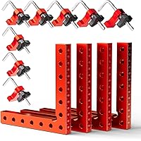 LudoPam 90 Degree Angle Clamps, Positioning Squares Right Angle Clamps, 5.5" x 5.5" Aluminum Alloy Right Angle Square Tool, C