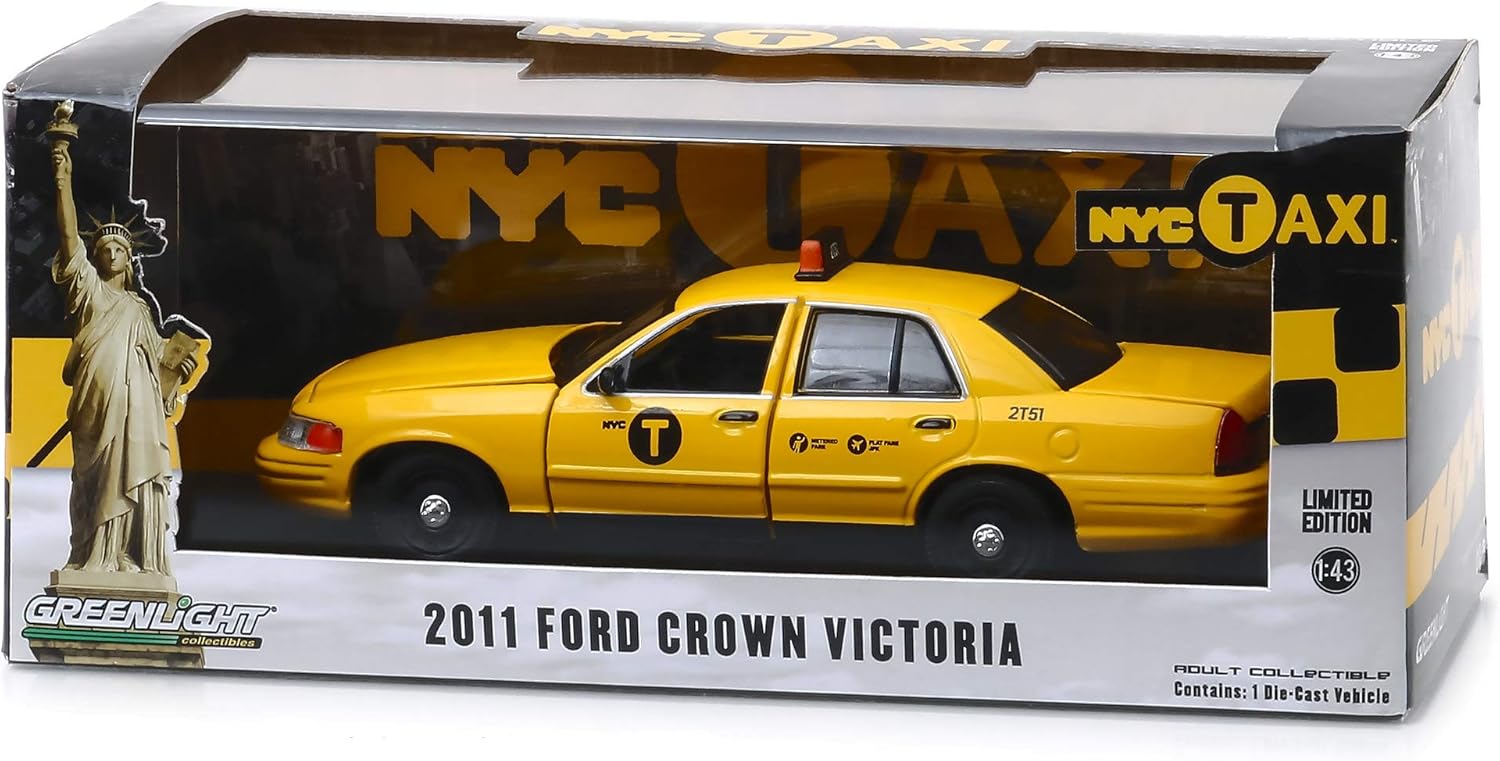 Greenlight 86164 1: 43 2011 Ford Crown Victoria - NYC Taxi, Multicolor - Image 4