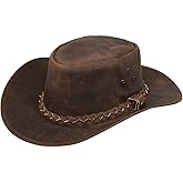 Australian Western Style Cowboy Outback Real Suede Aussie Bush Hat