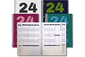Order Out Of Chaos 2024-2025 Academic Planner, Daily, Weekly & Monthly Time Management School Agenda, Size 8.5x11 (Blue Lagoon)