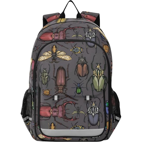 1828 Insect Backpack Purse Rucksack Travel Shoulder Bag Casual Daily Colorful Bug Backpack | Insects Travel Bag - Etsy main image 3