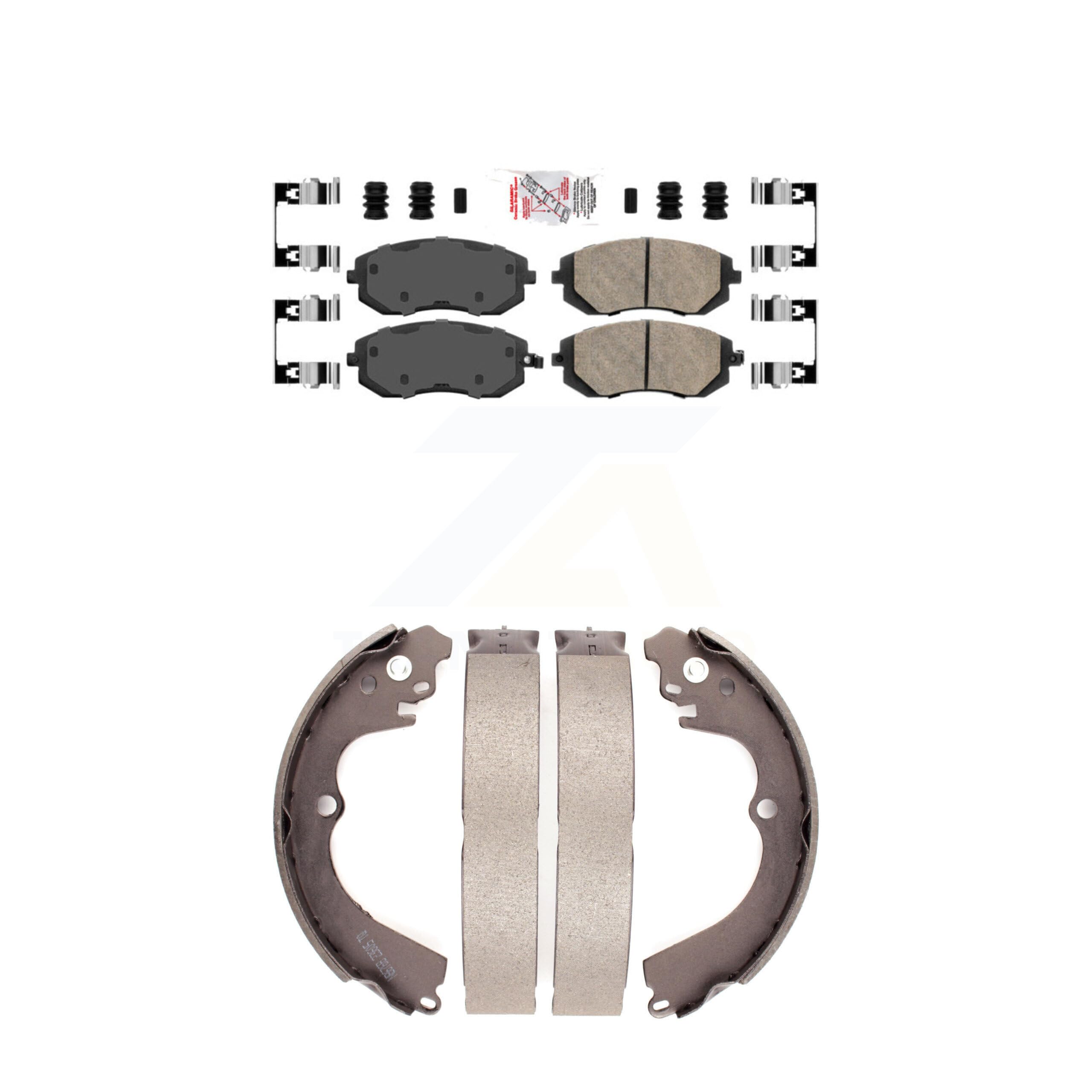 Transit Auto Front Rear Ceramic Disc Brake Pads Kit