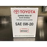 Amazon Com Toyota Genuine Sae 0w 16 Synthetic Motor Oil Pack Of 6 6 X 1 U S Quart Automotive
