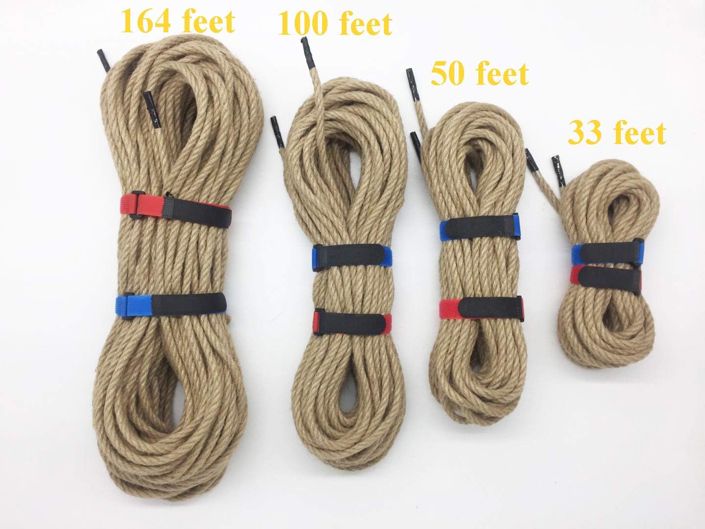 50 Feet 8mm Thick Jute Twine, Heavy Duty Jute Rope, Natural Hemp Rope for Cat Scratch Post, DIY Arts Crafts, Gardening,Bundling: Home Improvement