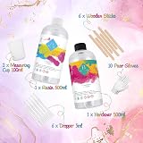Funxim Crystal Clear Epoxy Resin Kit 1L Self Leveling 1:1 500ml+500ml view 2