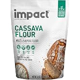Impact - Conventional Cassava Flour - Fine Texture Baking Flour - 2 lb | Gluten-Free, Grain-Free, Dairy-Free, Soy-Free, Nut-Free, Vegan, Non-GMO, Resealable Bag For Freshness