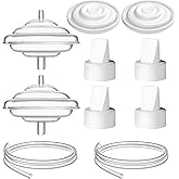 TOVVILD Breast Pump Parts for Spectra, Replace Duckbill Valves Tubes Backflow Protector Membrane for Spectra S1 S2 9 Plus Synergy Gold Breast Pump Replacement Accessories,10PCS