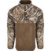 Drake Waterfowl Men's MST Quarter 1/4 Zip Refuge Eqwader Waterproof Windproof Breathable Resistant Outdoor Hunting Jacket