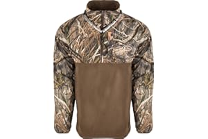 Drake Waterfowl Men's MST Quarter 1/4 Zip Refuge Eqwader Waterproof Windproof Breathable Resistant Outdoor Hunting Jacket