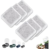 TOGGATH Pet Water Fountain Charcoal Replacement Filters for Petmate | Compatible with Petmate Replendish &amp; Mason Gravity Waterers, Cat Fountain Dog Water Bowl Dispenser Carbon Filters, Pack of 6