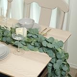 CQURE 8Pcs Eucalyptus Garland 8 Ft Each Total 64 Ft 768 Leaves view 9