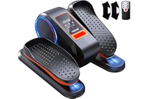 Yagud Under Desk Machine, Electric Elliptical Leg Exerciser for Senior, 15 Adjustable Speeds Quiet and Portable Seated Pedal Exerciser for Training with Remote Control