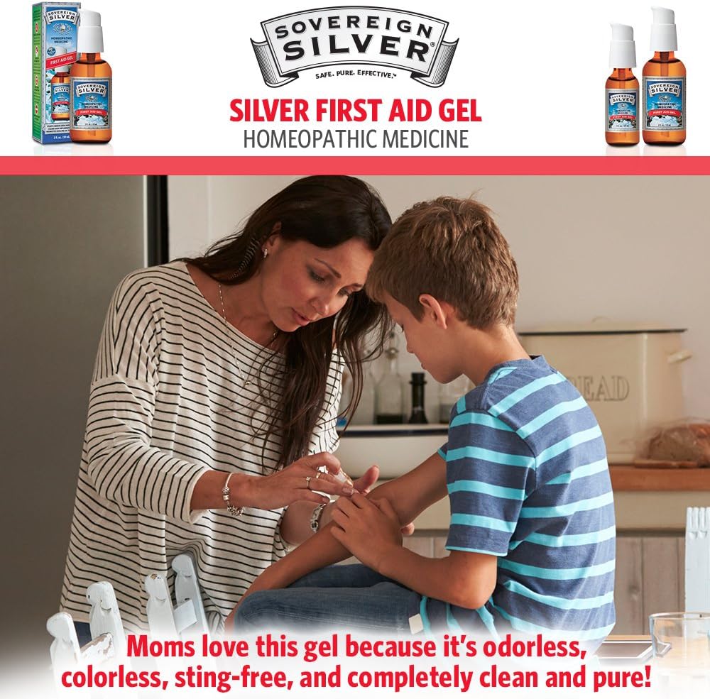 Sovereign Silver First Aid Gel – Homeopathic Medicine, 2 oz.: Health & Personal Care