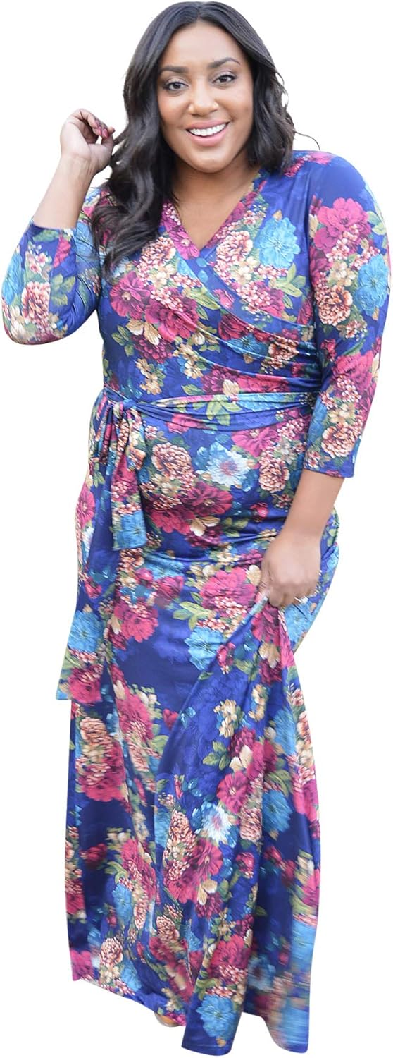 hazel blues maxi dress