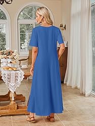 MEROKEETY Women's 2025 Spring Summer Casual Maxi
