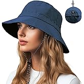 NPQQUAN Waterproof Quick Dry Bucket Hats for Woman Men Packable Foldable Rain Sun Hat Lightweight Hiking Hat