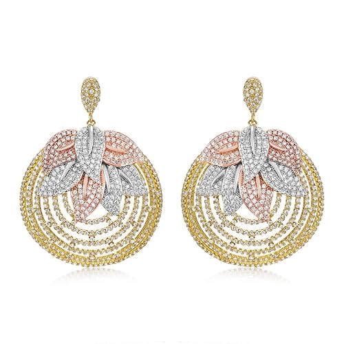 Gold Brass Anya Earrings for Women