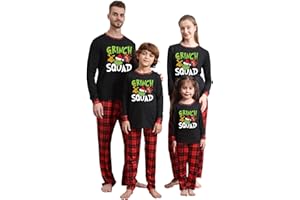 HMPEAIIY Christmas Pajamas Adult, Family Matching Christmas Pjs Set, Ugly Loungewear for Women, Men, Couples, Plus Size PJ
