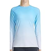 KPSUN Womens Long Sleeve Rash Guard UPF 50+ Swim Shirts Sun Uv Protection Surfing Top for Beach Swimming Quick Dry