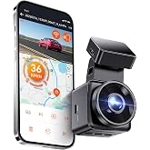 Vantrue E1 Lite 1080P Mini Dash Cam, 60fps HDR Night Vision Car Camera | F/1.8 Aperture, 5G WiFi &amp; GPS, App/Voice Control, G-Sensor, Loop Recording, 24H Parking Mode, Supports 512GB Max