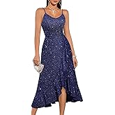 DRESSTELLS Women's Sequin Formal Wedding Guest Dresses, Sparkly Cocktail Party Evening High Low Dress