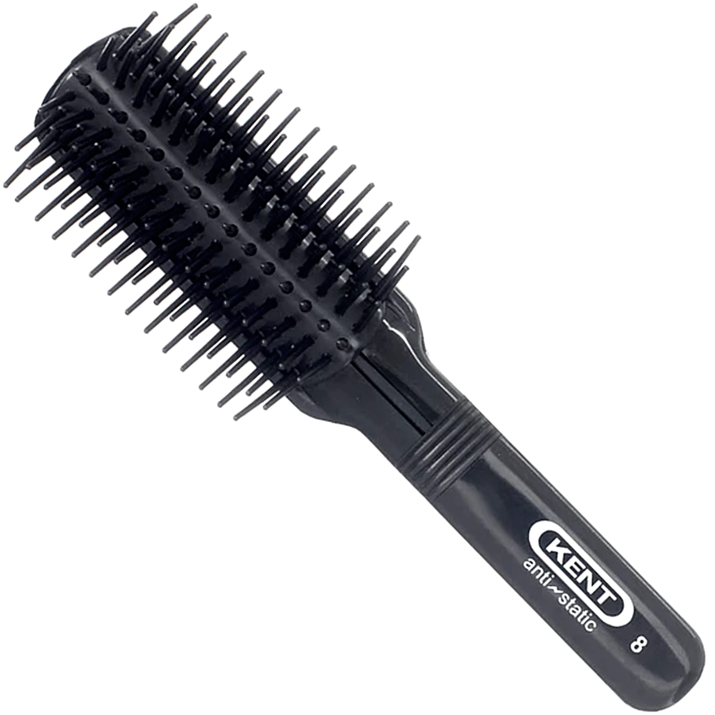 Kent AS8 7 Row Antistatic Rubber Nylon Hair Brush (PACK OF 1)