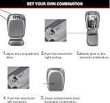 Master Lock Wall Mounted Outdoor Key Safe Lock Box 4 Digit Combination Home view 8