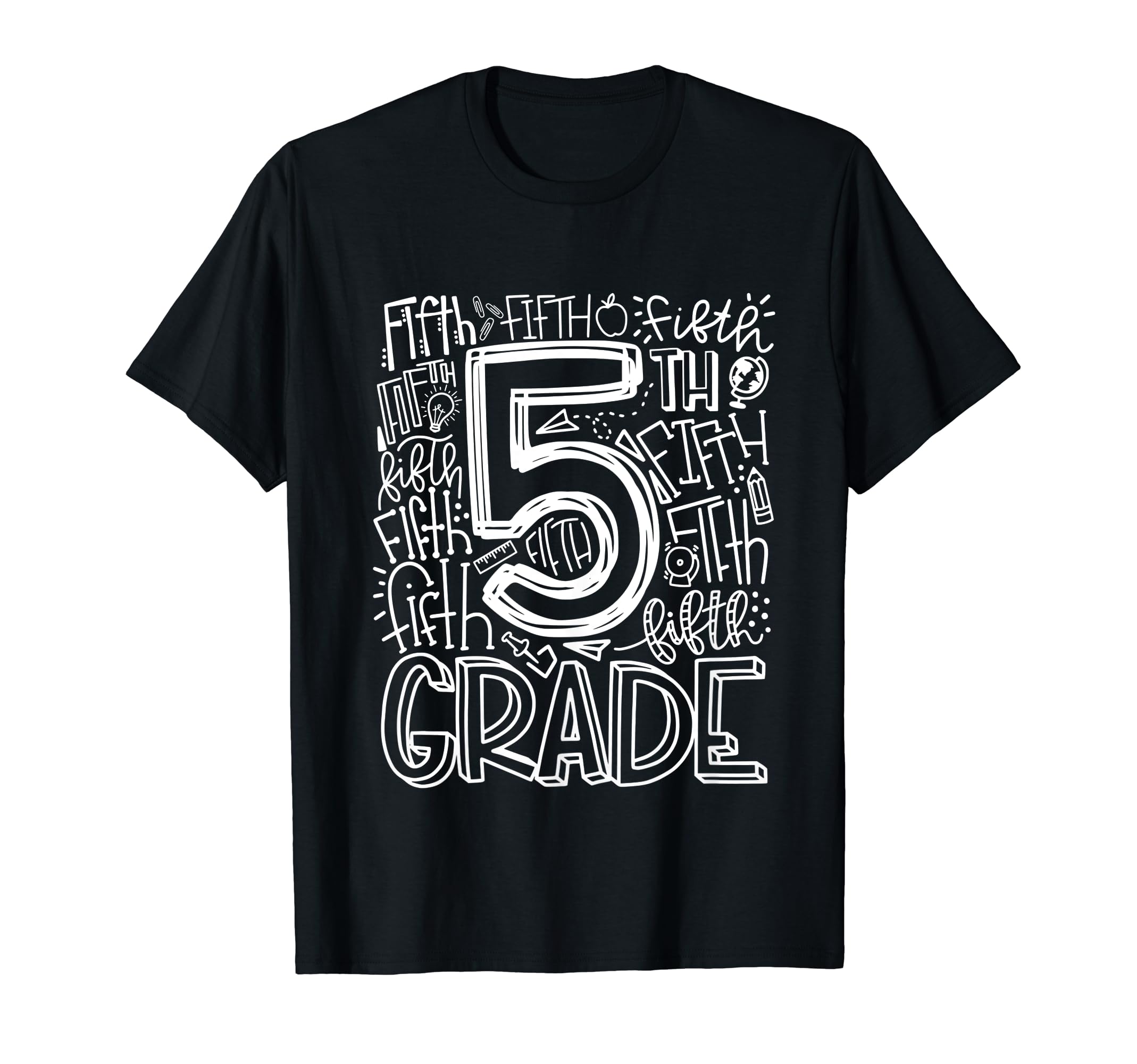 Photo 1 of 5th Grade Typography Team Fifth Grade Teacher Back To School T-Shirt for Men Women Kids Size L Blue