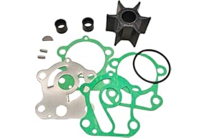 SeaSierra 67F-44352-00 Outboard Water Pump lmpeller Kits Replacement Yamaha 4 Stroke 80HP 100HP Motors with Gasket Plate O-Ring Key Sierra 18-3042