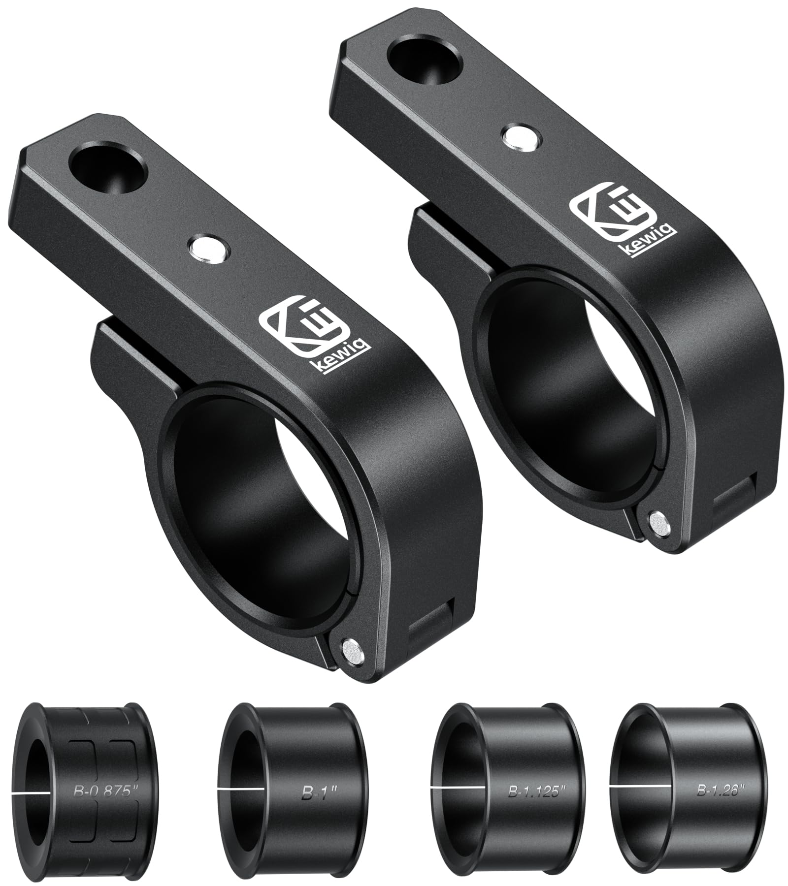 Photo 1 of BRCOVAN Light Bar Mounts 2PCS, Aluminum Alloy Off-Road LED Light Mounting Bracket, Fit for Round Rails 0.75" / 0.875'' / 1" / 1.125'' /1.26" / 1.375'' in Diameter, for Motorcycle ATV UTV Boat Truck