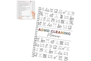 ADHD Cleaning Planner Checklist & ADHD Management Planner for Women – Daily Productivity and Household Organization Journal |