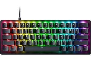 Razer Huntsman V3 Pro Mini 60% Esports Gaming Keyboard: Analog Optical Switches - Razer Snap Tap - Rapid Trigger - Adjustable Actuation - Dual-Purpose Mod Keys - Doubleshot PBT Keycaps - Black