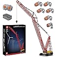 Mould King Technik RC Crawler Crane Building Block Kit, 17015 Tower Crane Model Kit with Motors, Construction Vehicle Model K
