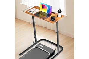 THAILE Adjustable Desk for Treadmill Walking Pad, for Bike/Cycling Trainer, Workstation Standing Desk, Trainer Stand Table for Indoor, Treadmill Attachment-Exercise While Working or Watching TV