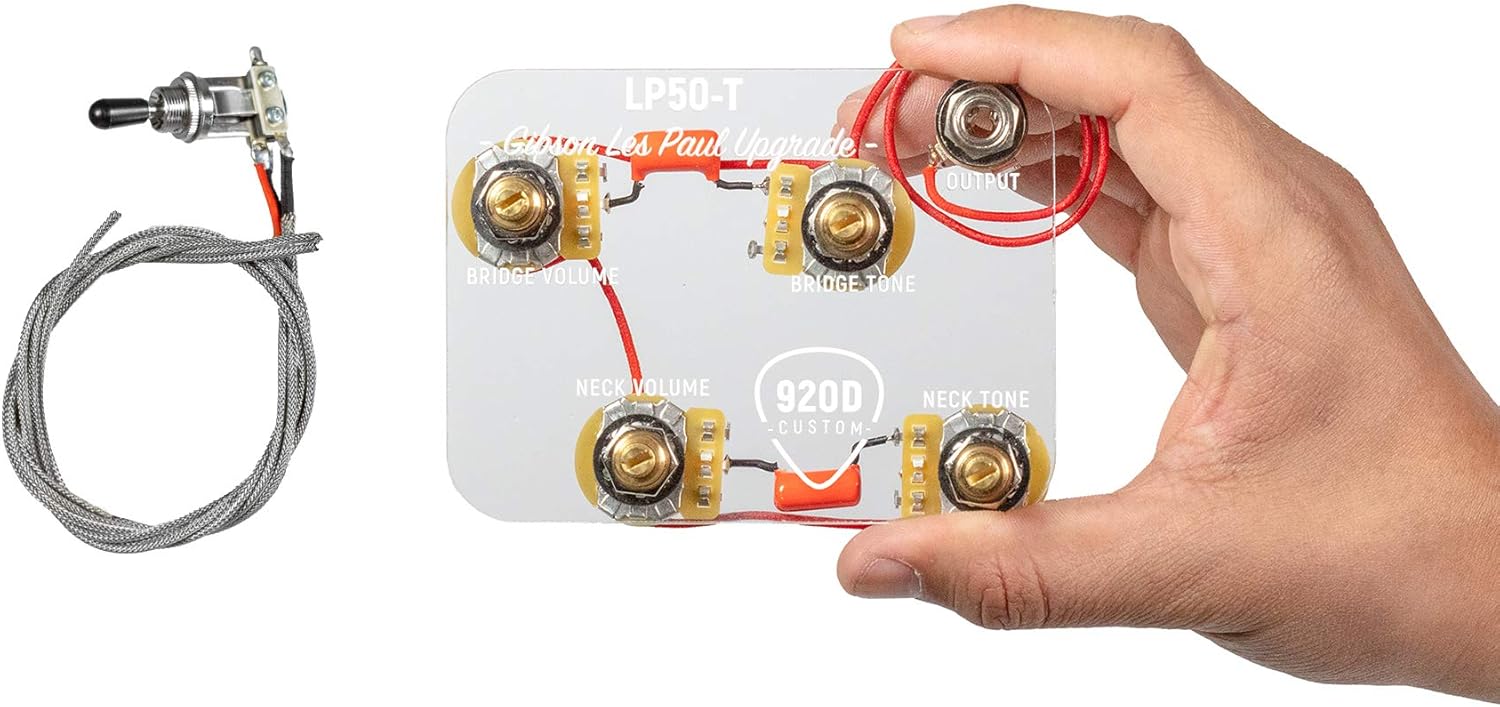Amazon.com: 920D Custom Les Paul Wiring Harness with 3 Way Toggle