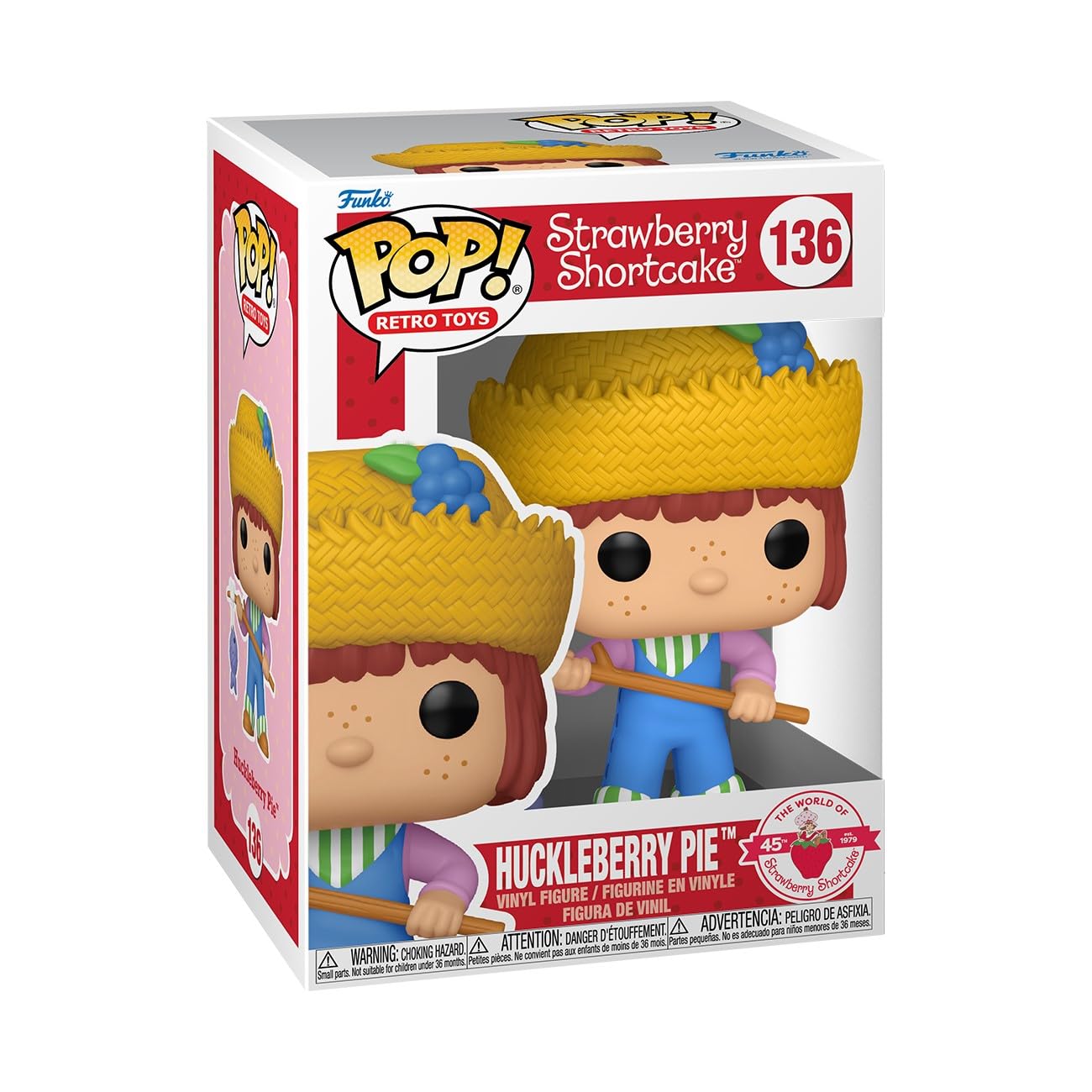 Funko Pop! Retro Toys: Strwb SC - Huckleberry Pie - Strawberry Shortcake - Collectable Vinyl Figure - Gift Idea - Official Merchandise - Toys for Kids & Adults - TV Fans - Model Figure for Collectors