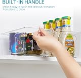 Vtopmart Clear Pantry Organizer Bins 6 Pack with Handles BPA Free view 3