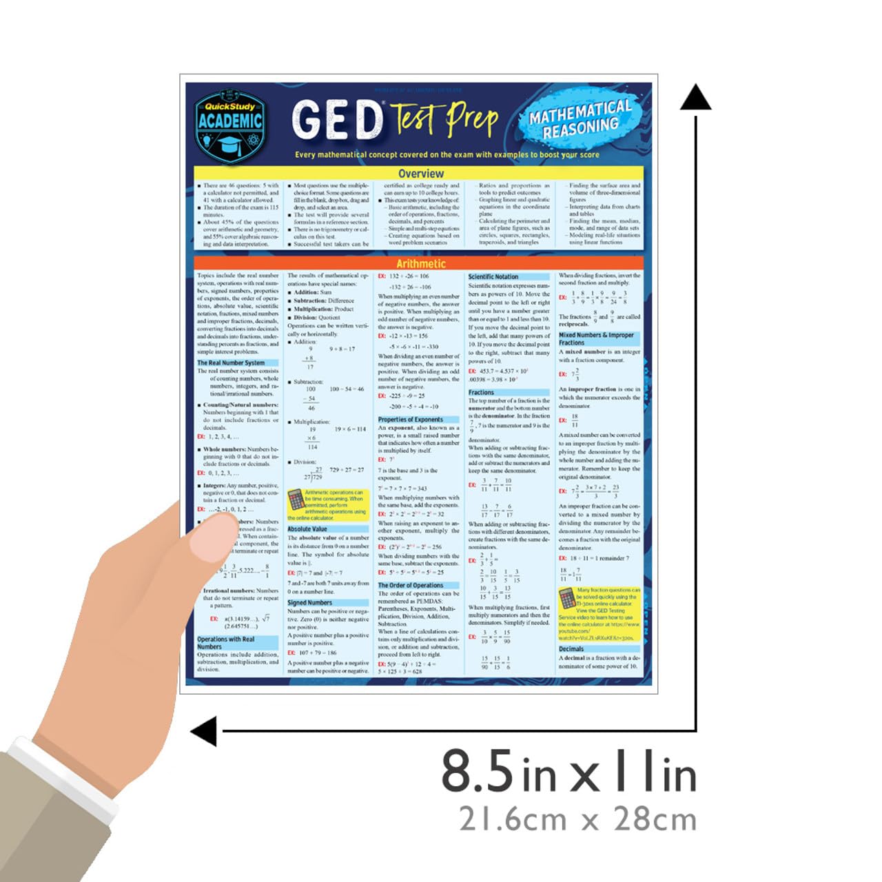 GED Test Prep Mathematical Reasoning: a QuickStudy Laminated Reference Guide (Quick Study Academic) GED Test Prep Mathematical Reasoning: a QuickStudy Laminated Reference Guide (Quick Study Academic) Pamphlet