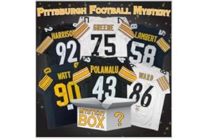HOFSM.COM HALL OF FAME SPORTS MEMORABILIA Autographed/Signed Pittsburgh Football Jersey Mystery Box with PSA JSA or Beckett COA