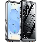 Temdan Designed for Samsung Galaxy S25 Case Waterproof, Built-in Lens & Screen Protector Military Shockproof Dropproof IP68 Underwater Full Body Phone Case for Galaxy S25 5G 6.2"-Black (2025)