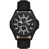 RELIC by Fossil Julian Multifunction Black Leather Watch