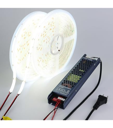 BENLUN 65.6ft 24V LED Strip Light Kit - 3000K Warm White, Cuttable, With 400W Power Supply - View #4
