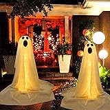 CCINEE 2pcs Halloween Lighted White Cloth
