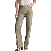 Buffalo David Bitton Womens Jane Super High Rise Loose Straight Pants