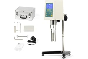 U.S. Solid Rotary Viscometer, Viscosity Meter 10-100,000 mPa with 4 Rotors, ±2% Accuracy, LCD Display, 100-240V, for Laborato