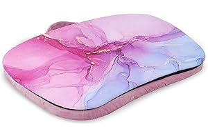 Jasenna Laptop Desk with Phone Holder and Device Ledge - Portable Lap Desk with Pillow Cushion,Fits up to 15.6 inch Laptop for Home Office (1-Purple Blue Splash Ink)