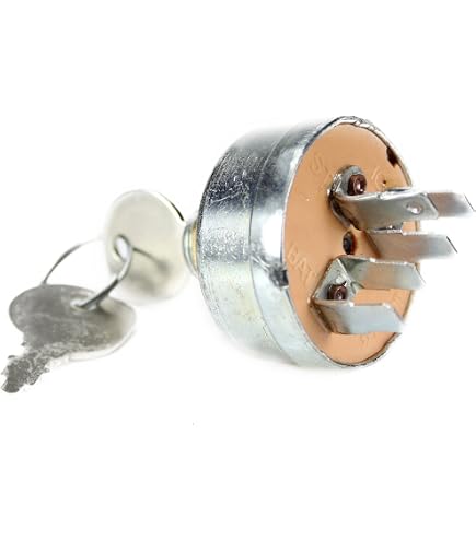 PLENTZOM Ignition Switch Key – Fits Allis Chalmers, Deutz & Ford Tractors (2 Keys, 5-Terminal)